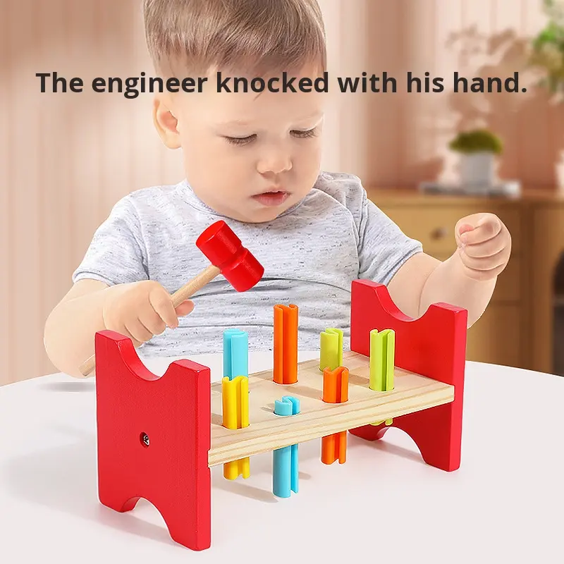 Wooden Knocking Pile Toy  SL-A-103